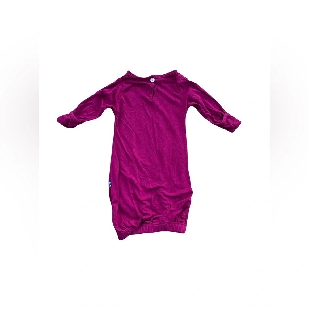 Kickee Pants Size Newborn Magenta Gown